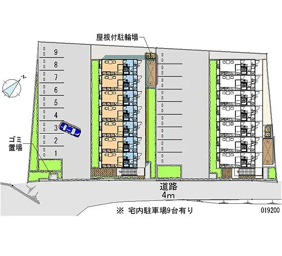 ★手数料０円★たつの市誉田町福田　月極駐車場（LP）